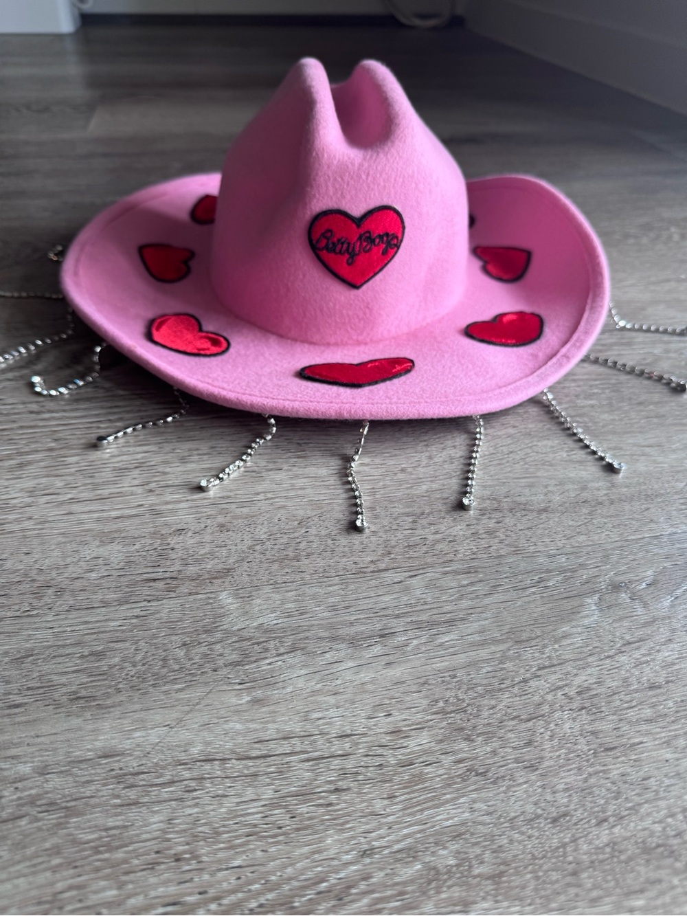 Dolls Kill x Betty Boop Pink Rhinestone Cowboy Hat